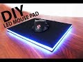 DIY LED GAMING MOUSE PAD MAKING HOT GLUE