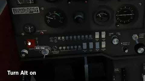 How to start an Cessna 172p in FlightGear