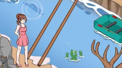 tricky twist level 22 Help the girl cross the river