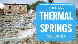 SATURNIA THERMAL SPRINGS TUSCANY ITALY WATERFALLS ! 😊🇮🇹  GOPRO SATURNIA ITALY  HOT SPRINGS