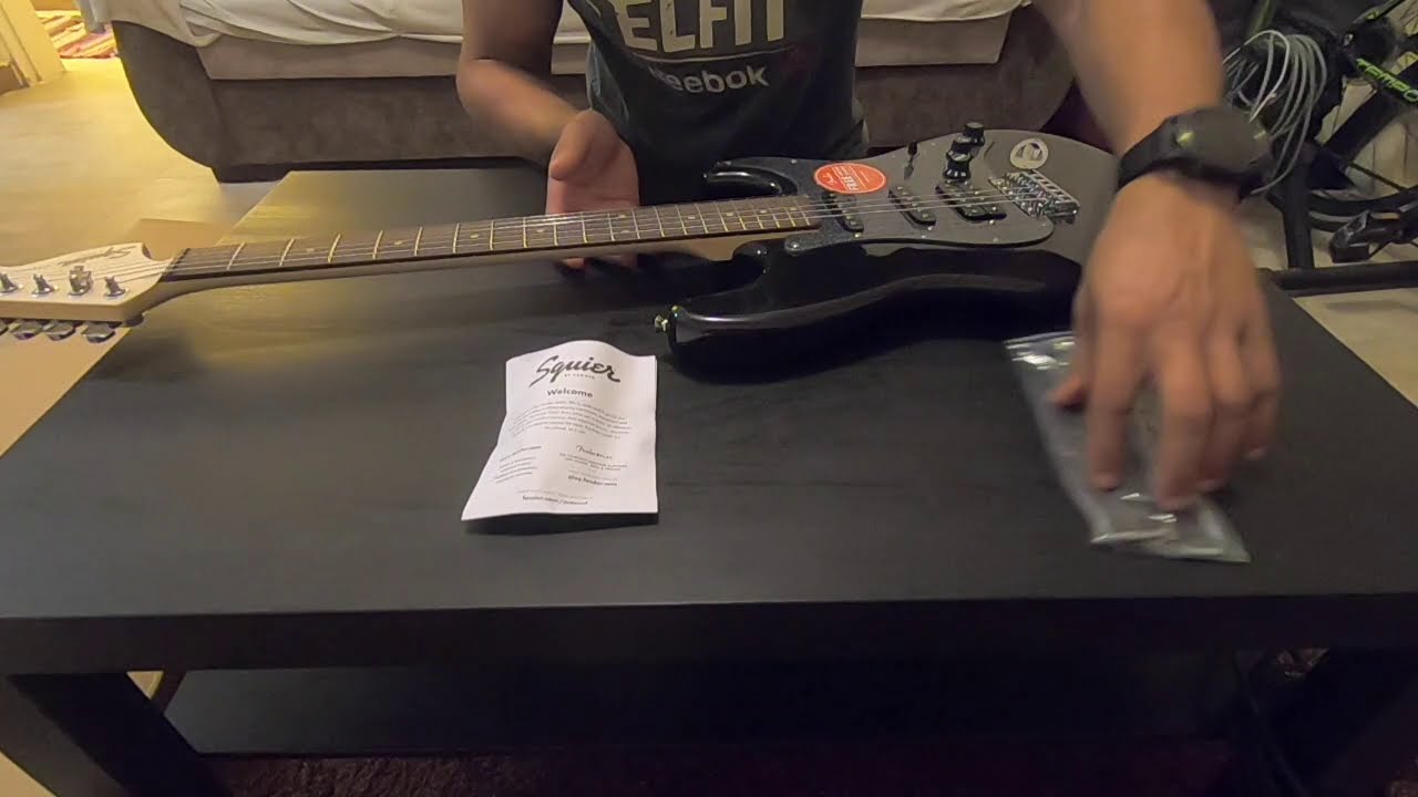 Squier by Fender Affinity Stratocaster HSS Guitar Unboxing   2020 Version