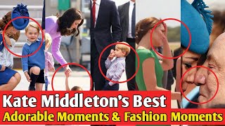Kate Middleton Best Moments With Childrens Highlights From The Plane | Fashion Style