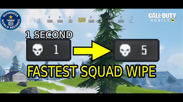 WORLD RECORD FASTEST SQUAD WIPE IN CALL OF DUTY MOBILE BATTLE ROYALE