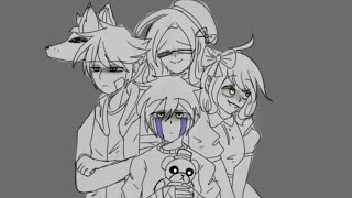 Crash meme Afton Family [ FnaF ] Lazy ( Warning blood ) reupload