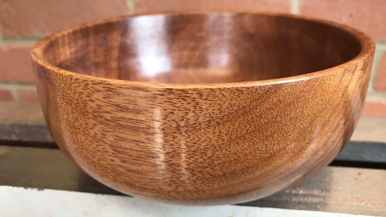 Wood turning Mahogany Bowl YouTube
