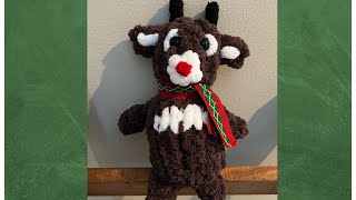 HAND KNIT A CHUNKY REINDEER