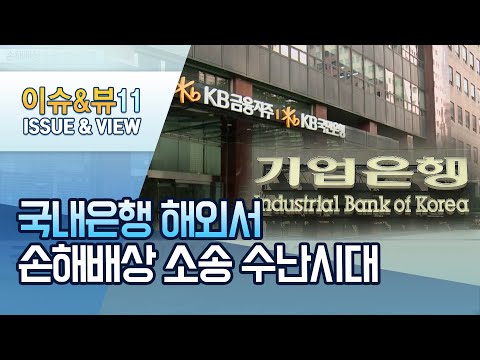 국내은행 해외서 손해배상 소송 수난시대 / 머니투데이방송 (뉴스)