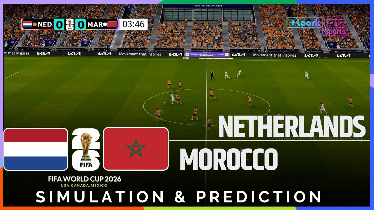 ⚽ Netherlands vs Morocco | 2026 FIFA World Cup | Realistic Simulation and Prediction (Gameplay)