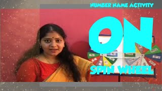 Prep - Number name activity on Spin wheel