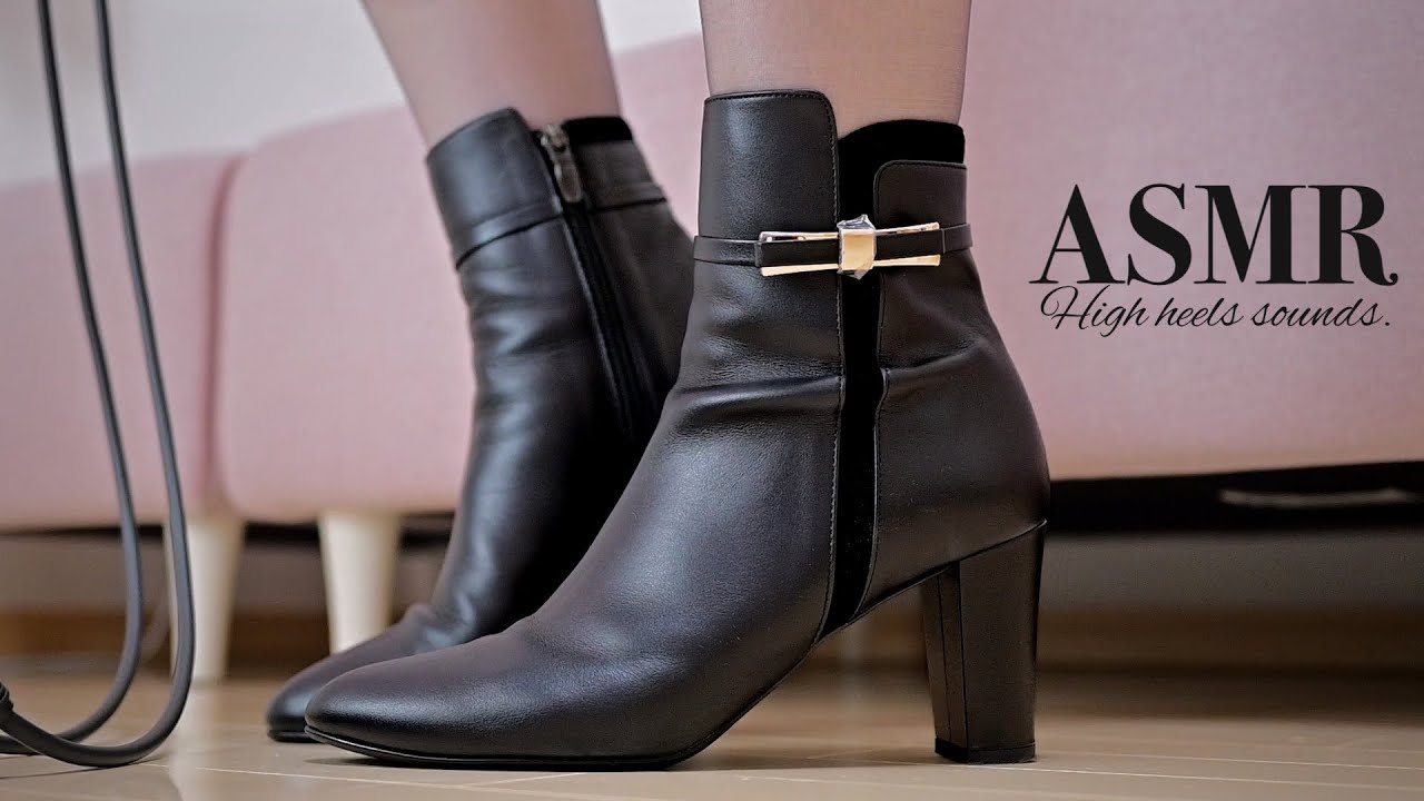 【ASMR】お気に入りのブーツでコツコツ...❤︎癖になるヒールの足音👠♥️【睡眠導入/Highheels sound/No Talking/Sleep/scratching/relaxation】