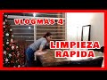 LIMPIEZA RAPIDA DE LA SALA // MI TECNICA DE TRAPEADO RAPIDO // VLOGMAS 4 // VALERIE EN CASA