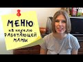 Меню на неделю и текущая закупка продуктов  Видео № 28 ноябрь 2020