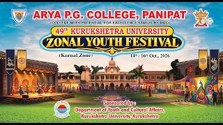 Full 🔴 LIVE | 49th Zonal Youth Fest 2026 - Day -2 | Venue I - O.P. Shingla Auditorium | Arya PG College Guide