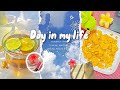 Day in my life ♡|Aesthetic Vlog🌷|Unboxing, reading,coffee &amp; more🍒🧺📔 #minivlog #aesthetic #food #asmr