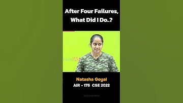 After Four Failures,What Did I Do..? | Ft. Natasha Goyal | #shorts #lbsnaa