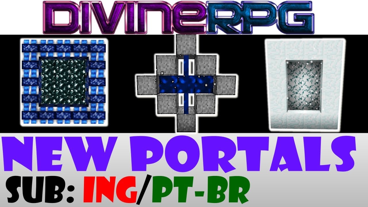 Dimensions Portals Tutorial Portais Vethea Arcana Iceika Divinerpg Minecraft Sub Ing Pt Br Youtube - roblox rpg portal