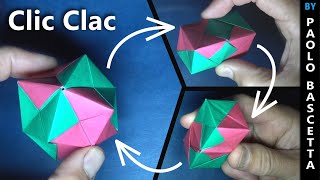 Origami Clic Clac 🌷 Fidget Toy 🧁 designed by Paolo Bascetta 🌺