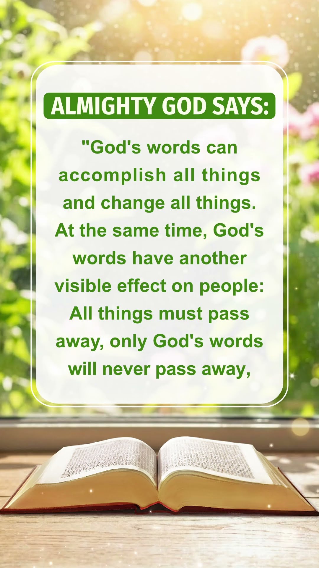 God Wants Us to Quietly Read This Passage of His Words