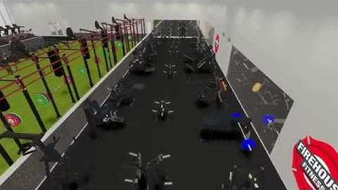 Firehouse Fitness Sheffield - new gym design 3D fly-through