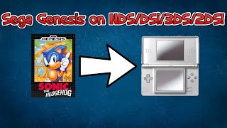 How To Play Sega Genesis Games On Your Ndsdsi3Ds2Ds