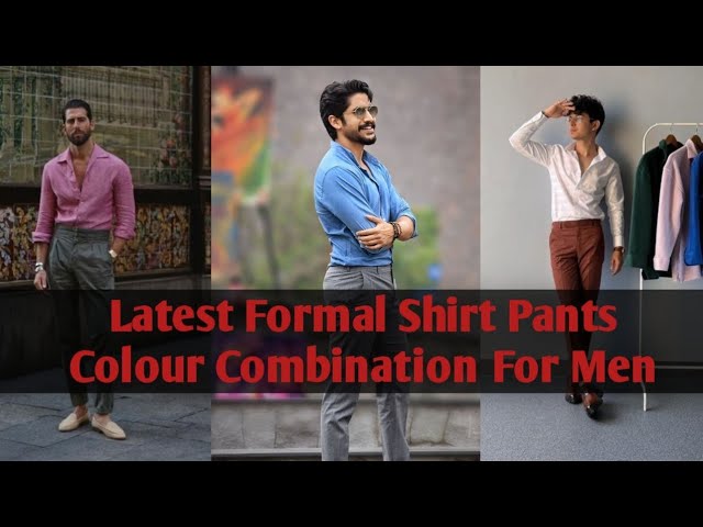 Stylish White Shirt Combinations For Men: 8 Pant Ideas | Formal Fashion For  Men - YouTube