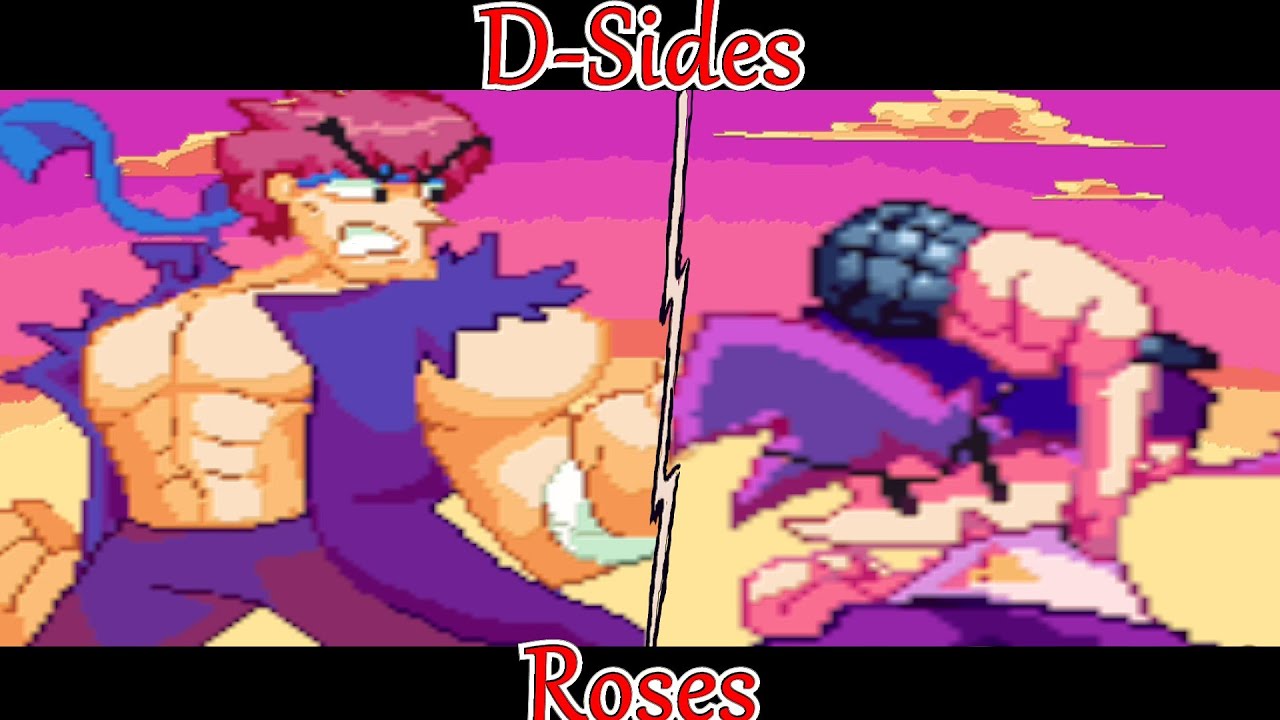 FNF MOD: [Remix] Friday Night Funkin D-Sides - Sensei VS BF | Roses ...