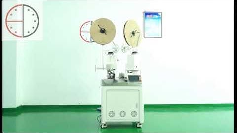 Two heads automatic cable stripper terminal crimper wire crimping machine