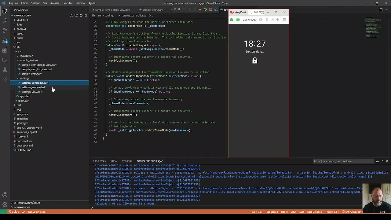Iniciando estudos em Flutter