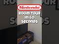 Nintendo Room Tour in 60 Seconds #nintendo #retrogameroom #retrogaming #shorts