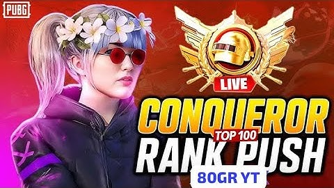 PUBG MOBILE RANK PUSH 🔥 | 4.1 UPDATE TOP 100 💯 | 80GR YT