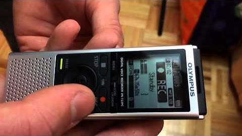Olympus Audio Recorder Voice Activated Test