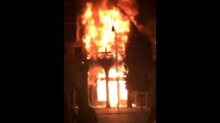 Incendio en edificio de A Ferrería en Pontevedra