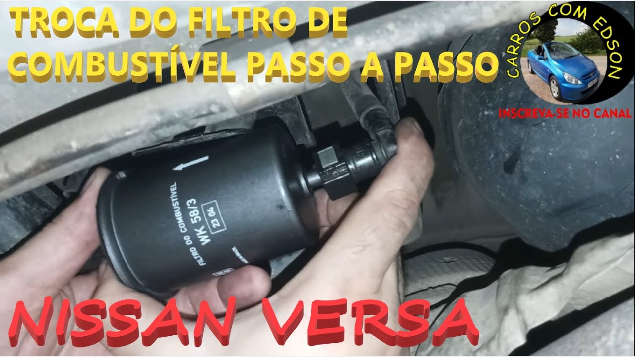 Como Trocar Filtro De Combustível Do Nissan Versa Completo ! - YouTube