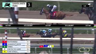 Mastermind wins Race 3 on Friday, May 10 at Santa Anita Park