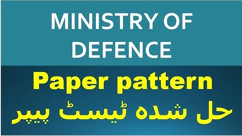 Ministry of Defence paper pattern |Sub-Inspector  mod past solved paper| Preparation for mod test