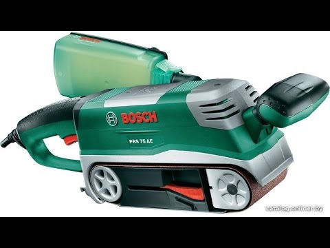 Видео обзор: Шлифмашина ленточная BOSCH PBS 75 A (carton)