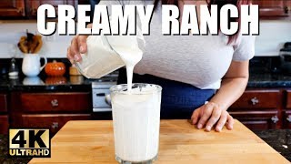 How to make THE BEST HOMEMADE CREAMY RANCH RECIPE FROM SCRATCH