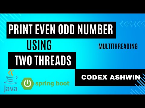 Print Even Odd number using two threads. Multithreading Interview programs