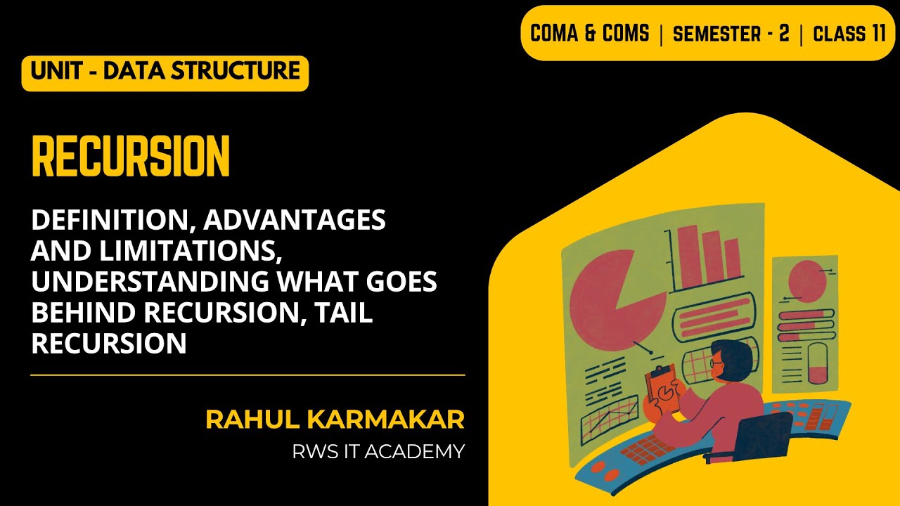 Data Structure | Recursion - define, pros, cons, Tail Recursion | Class ...