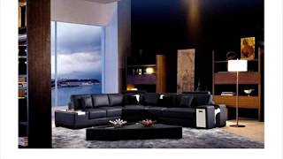 VIG Divani Casa BO3935 Modern Brown Leather Sectional Sofa with Chair