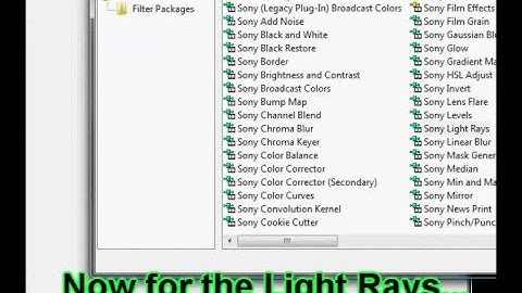 Sony Vegas 7.0 Tutorial - Part 1