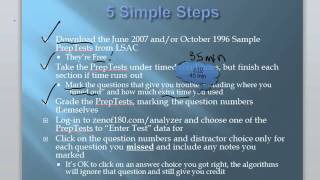 Zen of 180 LSAT Sample PrepTest Data Entry