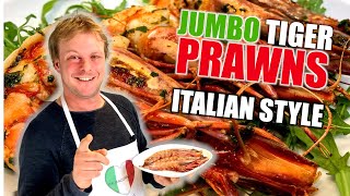 JUMBO TIGER PRAWNS | Italian Style with Salmoriglio condiment