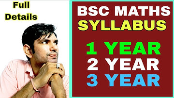 Syllabus Bsc Maths According to New Education Policy | Bsc maths syllabus 1, 2, 3 years | Manoj sir