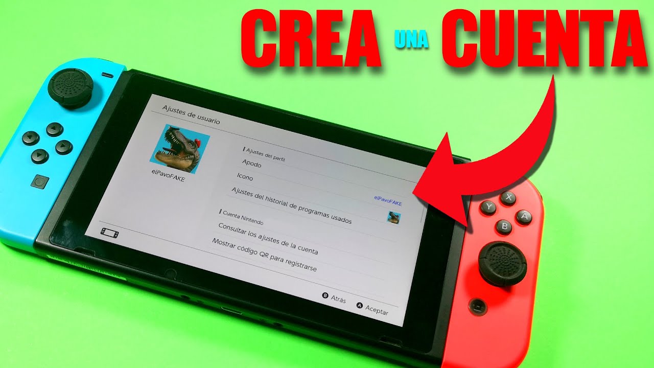  Como CREAR Una CUENTA De NINTENDO SWITCH YouTube