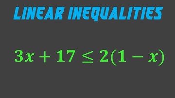 Ex 5 | Linear Inequalities | Linear Inequations In One Variable