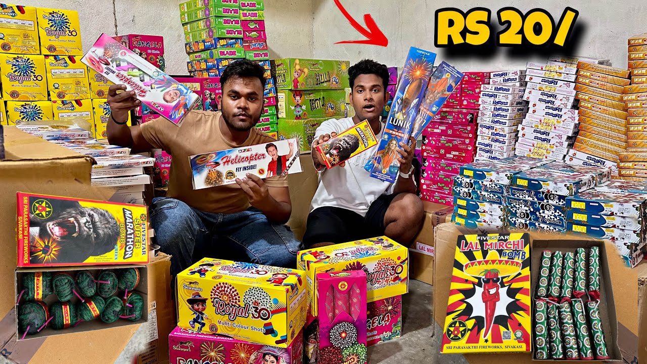 Cheapest Crackers Market In Delhi 2024 Diwali Bummer Offer मात्र ₹20 से शुरू🔥 सस्ते Crackers 2024