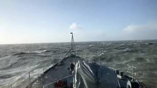 Minehunter HMS Hurworth at sea today