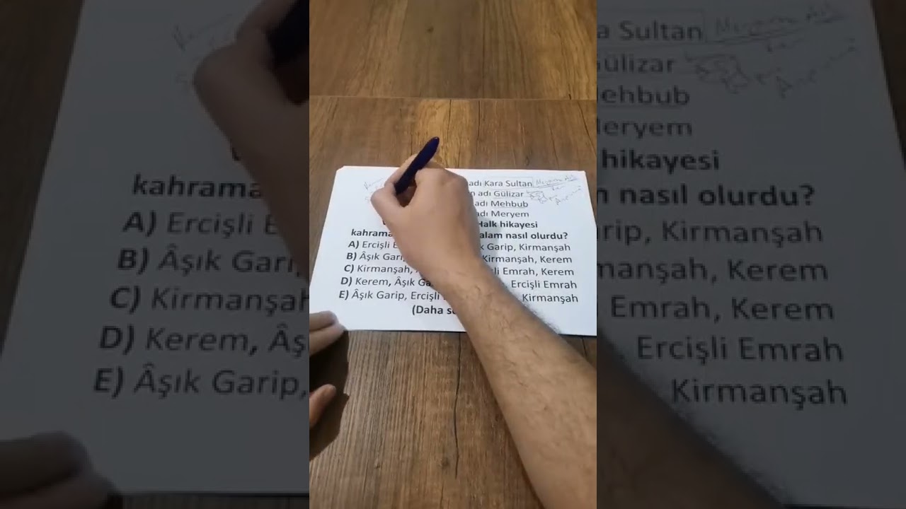 Halk Hikayesi soruları nasıl çözülür