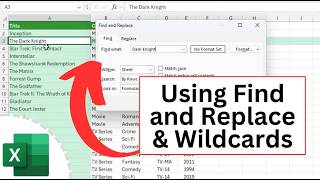 Using Find and Replace and Wildcards in Excel
